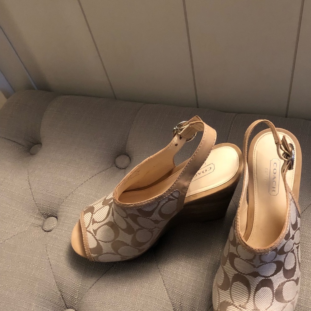 Coach wedges sandals